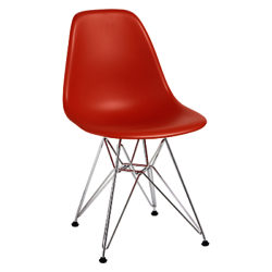 Vitra Eames DSR 43cm Side Chair Red / Chrome